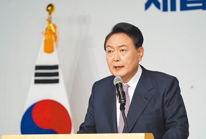 南韩准总统尹锡悦将于10日就职，北韩却进行今年第15次武力示威，在7日下午试射近程弹道飞弹。（新华社）