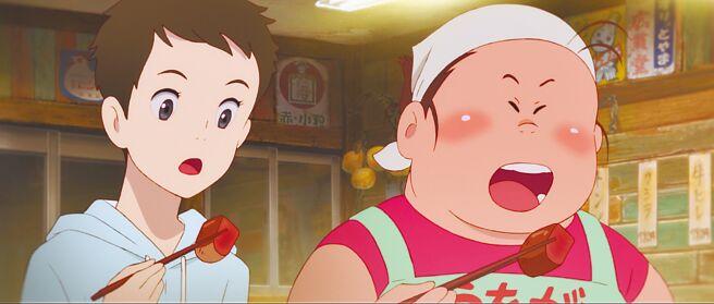 五月中旬上映的《漁港的肉子》，是一部溫情滿點的動畫電影。（傳影提供）