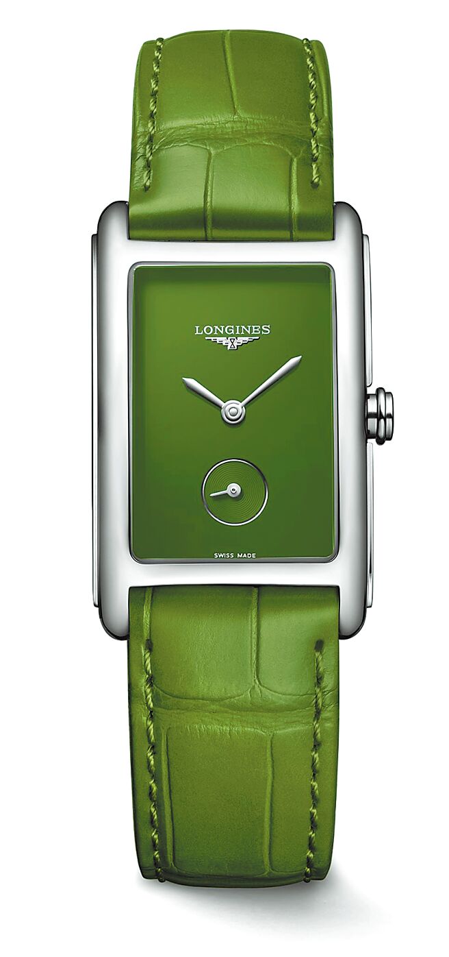 浪琴表多情系列（DolceVita）森林绿面盘女表，4万3600元。（Longines提供）