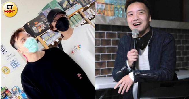 AV導演圤智雨與女友人勾手逛玩具店。（圖／本刊娛樂組／林士傑攝）