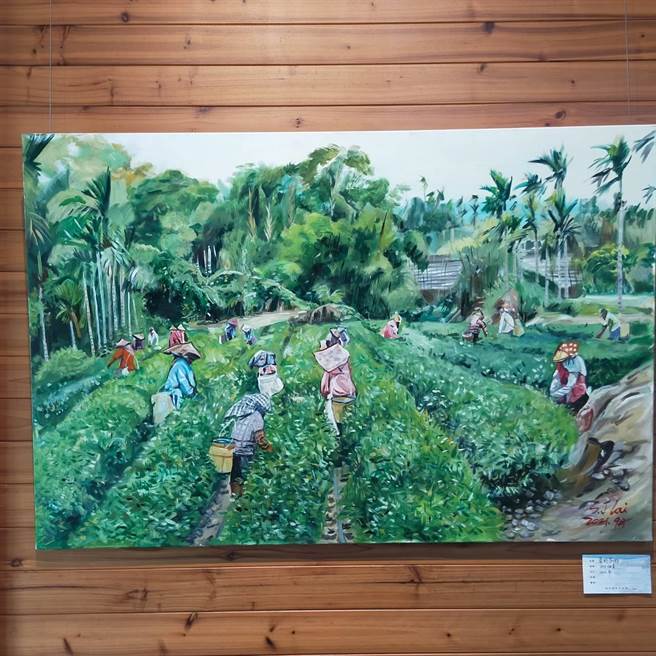 「走画臺3＋9客家情—赖世荣水彩油画创作展」，即日起在花莲玉里客家生活馆展出。（赖世荣提供）