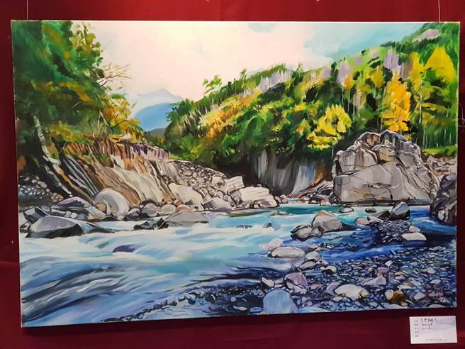 「走画臺3＋9客家情—赖世荣水彩油画创作展」，即日起在花莲玉里客家生活馆展出。（赖世荣提供）