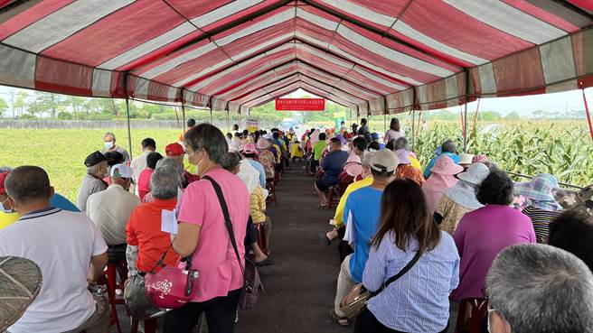 台南市後壁區農會配合大區輪作轉作措施，推廣種植雜糧作物，9日辦理觀摩會。（張毓翎攝）