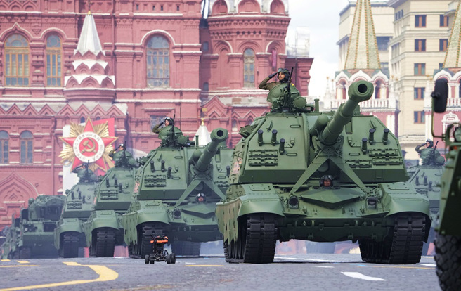 俄羅斯5月9日勝利日閱兵儀式。（圖／美聯社）