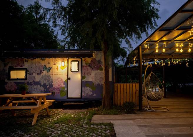 宜兰绿舞推出「美好时光露营车」住房专案。（绿舞提供）