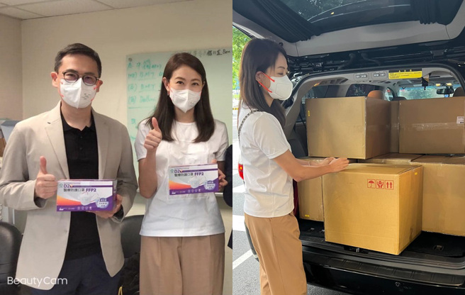 贾永婕找小S一起认购1万6个N95口罩送台湾医护。（图／FB@贾永婕）