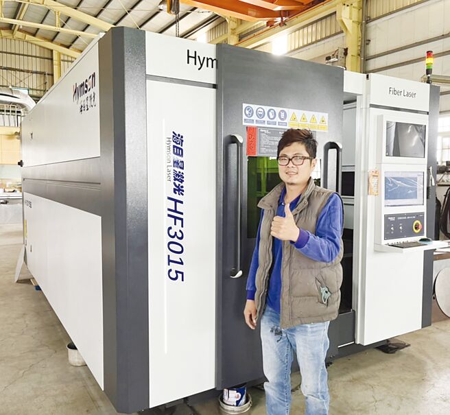 鉅林企业社许经理表示，海目星服务专业又贴心。图／业者提供