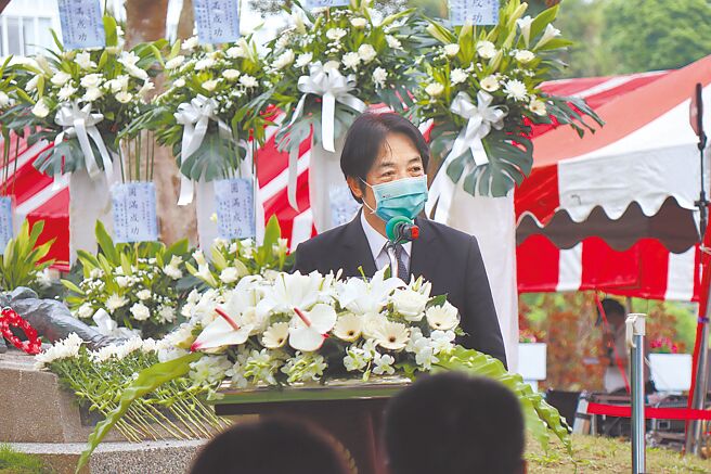 副總統賴清德參加八田與一逝世80周年追思紀念會。（劉秀芬攝）