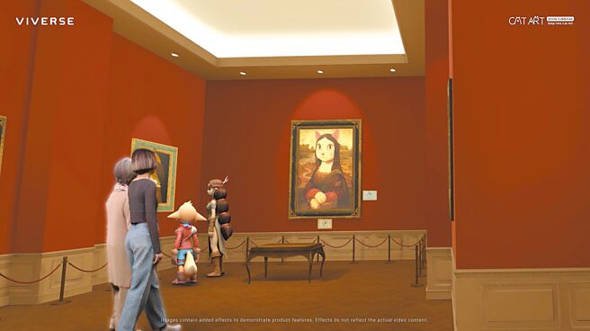 在HTC全新的VIVERSE宇宙新生活中，能不受時空限制，去虛擬世界中的布拉格、造訪慕夏美術館。（HTC提供）