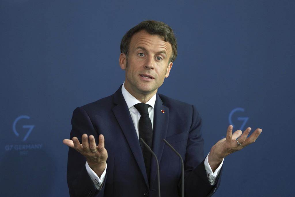 法国总统马克宏提议建立一个「欧洲政治共同体」，让乌克兰、摩尔多瓦和乔治亚等非欧盟国家也能加入。（图／美联社）(photo:ChinaTimes)