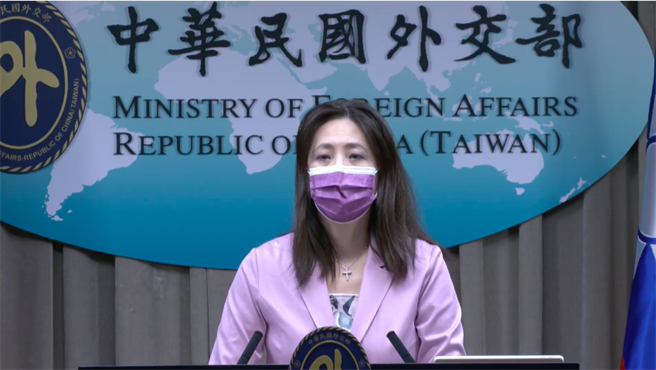 外交部發言人歐江安。（取自外交部直播）