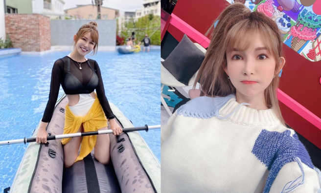 阿乐日前在IG上PO出运动时的火辣穿搭。（图／IG@alephant_0427）