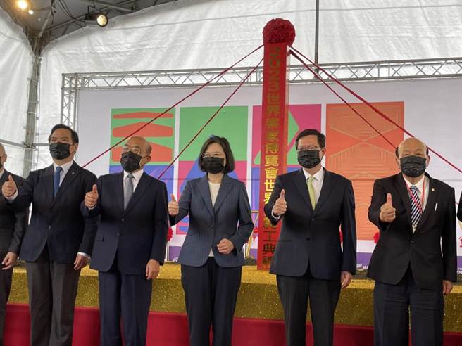 世界客家博覽會世界館10日在桃園青埔開工動土。(呂筱蟬攝)