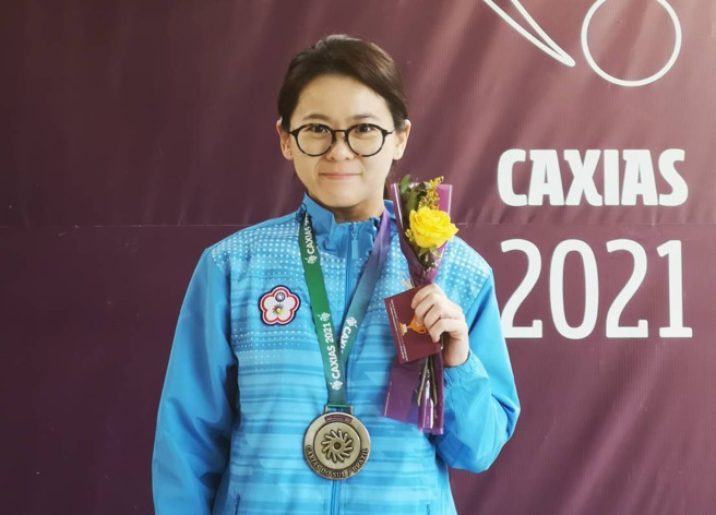 射擊選手高雅茹二度在巴西聽奧奪下獎牌。（體育署提供）