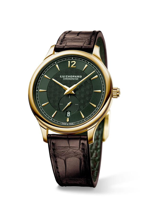 深受专业表迷喜爱的萧邦L.U.C XPS 1860Officer腕表，搭载厚度仅3.3mm的超薄L.U.C 96.01-L自制机芯，117万9000元，限量50只。（CHOPARD提供）