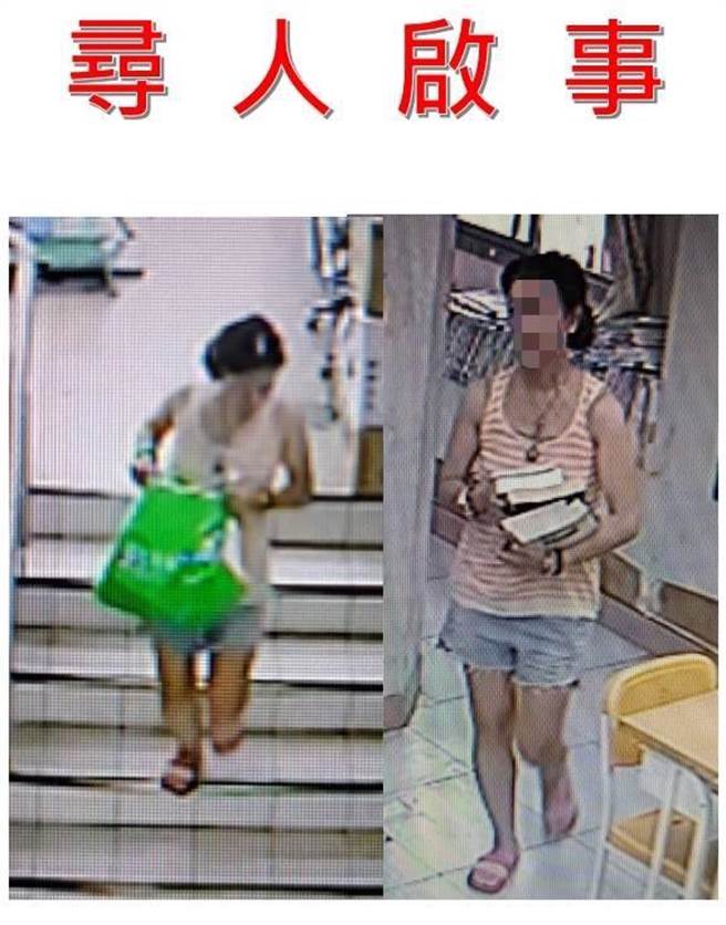 一名女子日前到薪传二手书店搬走700多本书。（黄金山提供／张亦惠嘉县传真）