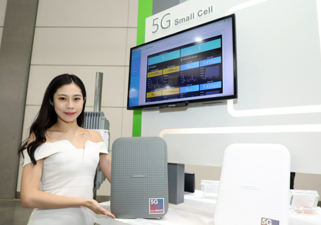 仁宝配置新款天线的5G小基站，号称业界最快。(图／远见提供)
