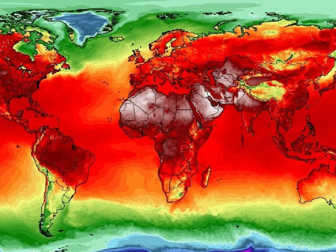 全球暖化情况不见扼止，可能5年内全球均温就突破1.5度。(图/World Meteorological Organization)