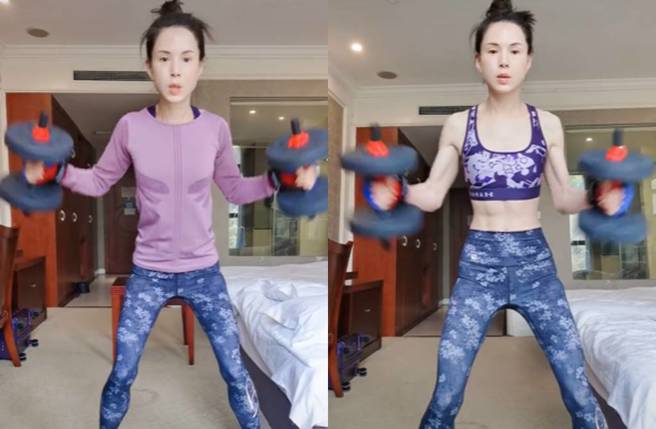 李若彤被指瘦到变皮包骨。(图／取自李若彤抖音)
