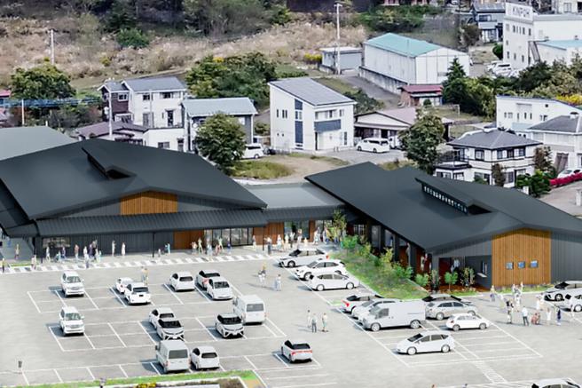 「旅行休息站 kawaguchiko base」网罗在地蔬果、地方特产、原创商品，另有餐厅、咖啡厅，非常适合作为旅行的中继站。　图：大伴Resort株式会社／来源