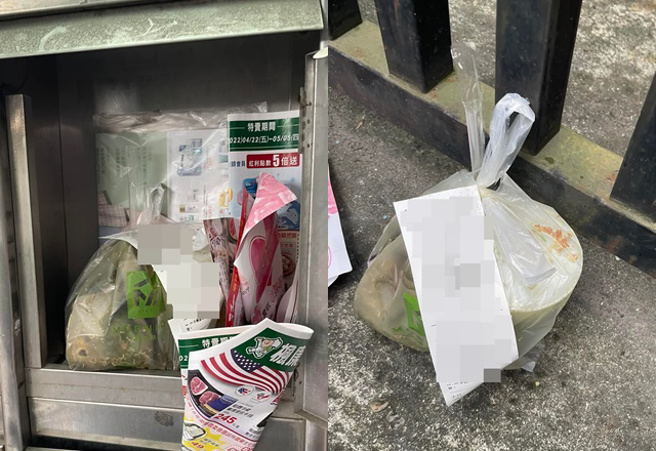 网友打开信箱发现内有放置9天疑似邻居的外送餐点。（图／翻摄自爆怨公社）