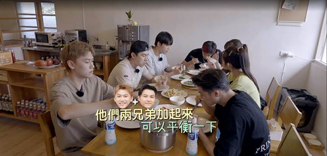 邱胜翊、邱宇辰兄弟俩在生活中常斗嘴。（MyVideo提供）