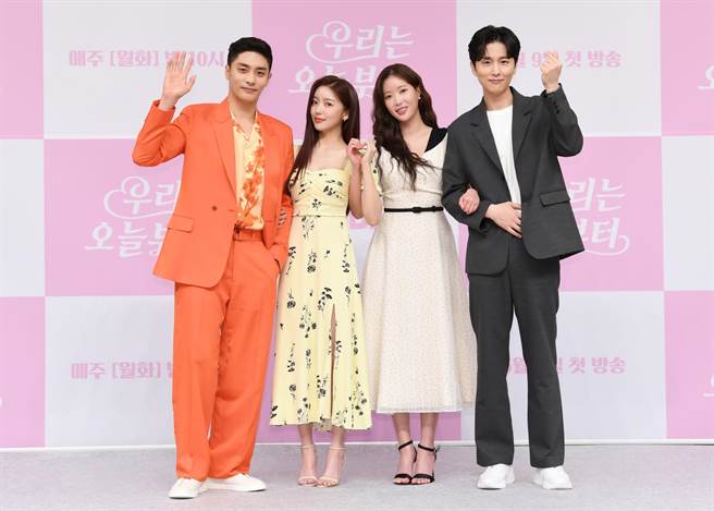 成勛（左起）、洪志胤、林秀香、申东旭日前出席记者会。（friDay影音提供）