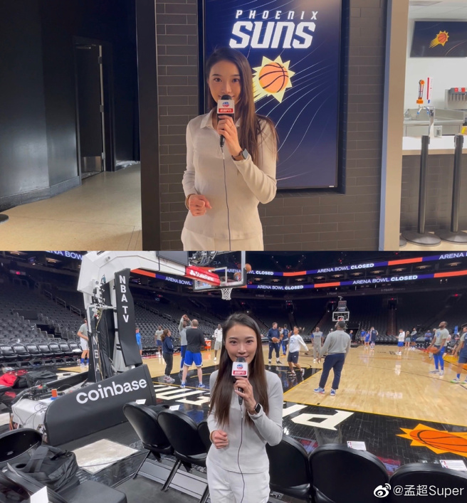 孟超是《ESPN》记者。（图／微博@孟超）