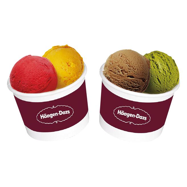 大叶高岛屋的哈根达斯推出凭味全龙Line好友及票根，外带3球杯装享买3送3优惠。（大叶高岛屋提供）