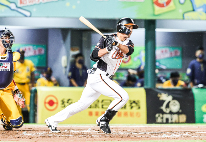 统一狮潘杰楷10日单场双安贡献3打点。（资料照，统一狮提供）