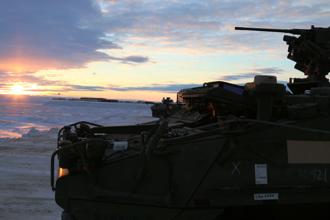 美国陆军史崔克甲车可能被全面撤出阿拉斯加。（图／DVIDS）