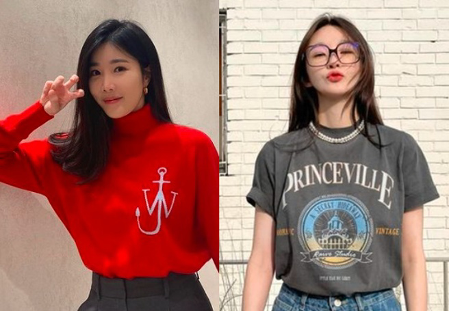 美声女团「Davichi」的李海利(左)率先脱单宣布结婚，队友姜珉炅(右)逗趣留言献祝福。（图／取自两人IG）