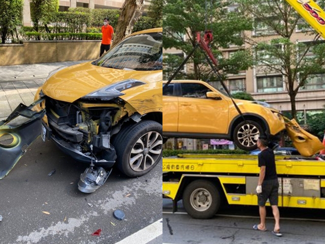 其中Nissan女车主的男友在PTT现身说女友第一次遇到严重车祸，心情甚至相当兴奋，警方目前已承诺会送回原厂维修并全额负担。（翻摄自PTT）