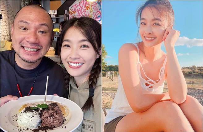 女星小娴（黄瑜娴）和男星金刚（李信樵）分手。(图/ 摘自小娴脸书)