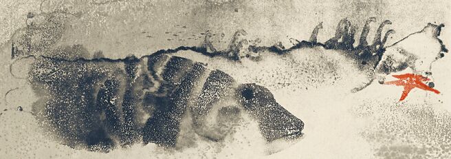 透過東方獨有的水墨技法，重新演繹地中海文化也是有趣。（LV提供）