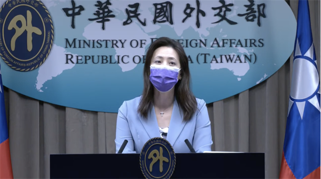 外交部發言人歐江安。（取自外交部直播）