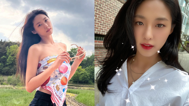 AOA金雪炫人长得十分漂亮，还拥有傲人S曲线，却会因为剧中造型引起话题。(图/雪炫 IG)