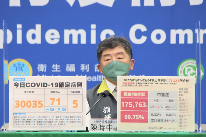 焦糖大讚粉絲的「積極確診傳染給全家人」做法，還稱「政府沒辦法講太白」，引發軒然大波，陳時中對此也做出回應，表示是個人看法。(圖／指揮中心)