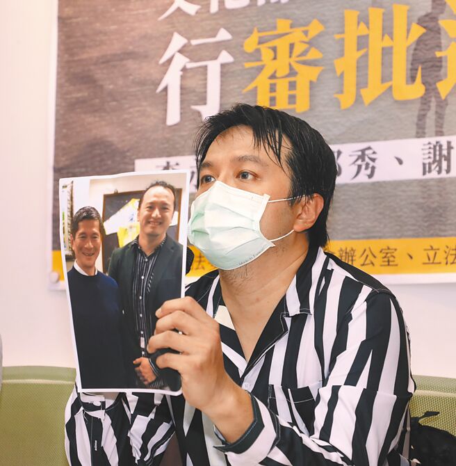 策展人吳牧青（見圖）指控文化部長李永得以預算施壓，將北藝中心開幕季節目《NEXEN未來密碼》的作者群中，撤掉吳牧青的名字。李永得11日澄清，雖然對吳牧青評價不高，但不會因此威脅團隊將他除名。（劉宗龍攝）