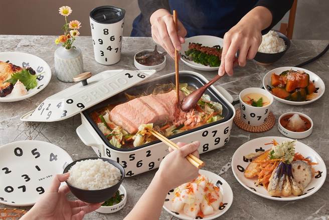 SOU‧SOU 陶瓷盤組。（BRUNO 提供）