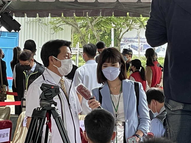 杨梅客家人郑宝清出席2023世界客家博览会世界馆开工典礼，期盼未来结合地方与政府资源传承客语，使客家文化成为「显学」，扬名国际。(图/郑宝清提供)