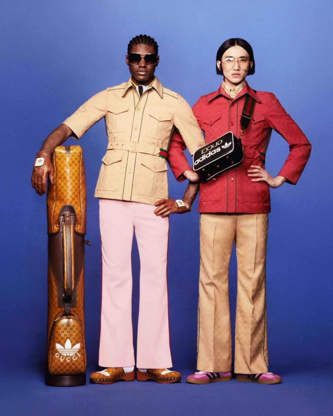 「Adidas X Gucci」系列正式释出Lookbook，演绎復古潮流运动美学。（Gucci提供）