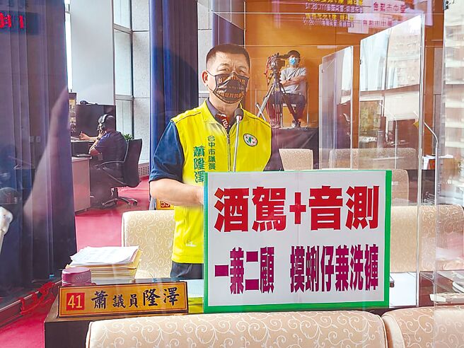 台中市議員蕭隆澤指出，改裝車噪音讓人不勝其擾，警方取締頻率太低，建議採用科技執法。（蕭隆澤提供／林欣儀台中傳真）