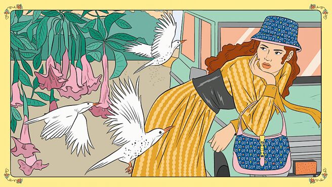 Gucci找来插画家兼漫画作家Raphaelle Macaron，为这次系列带来幽默有趣的插画设计。（Gucci提供）