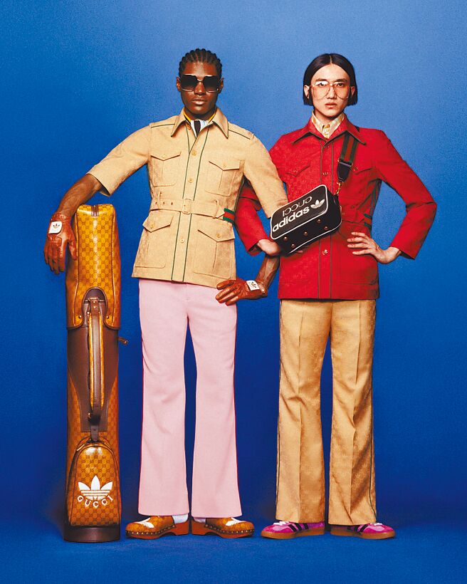 adidas X Gucci系列正式释出Lookbook，演绎復古潮流运动美学。（Gucci提供）