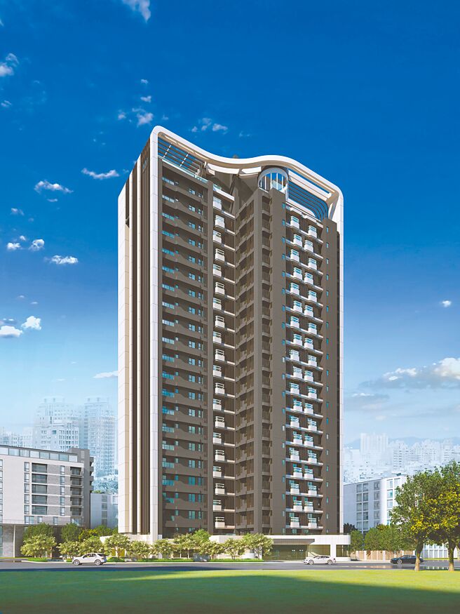 「跃大直」坐拥763坪大基地，并为大直街21年来第一座高层钢骨双制震建筑。（创意家提供）