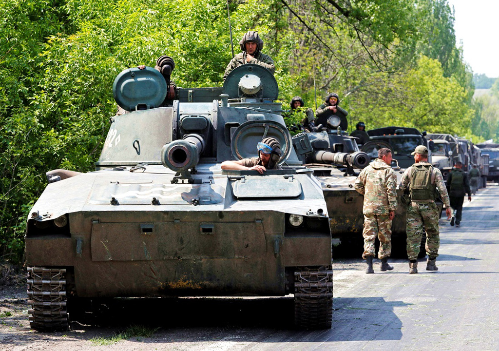 英国国防部15日指出，俄罗斯部队在乌东顿巴斯地区的攻势已「失去动力」，可能已经损失1/3地面作战部队。图为顿内茨克（Donetsk）地区的亲俄部队。（图／路透社）(photo:ChinaTimes)