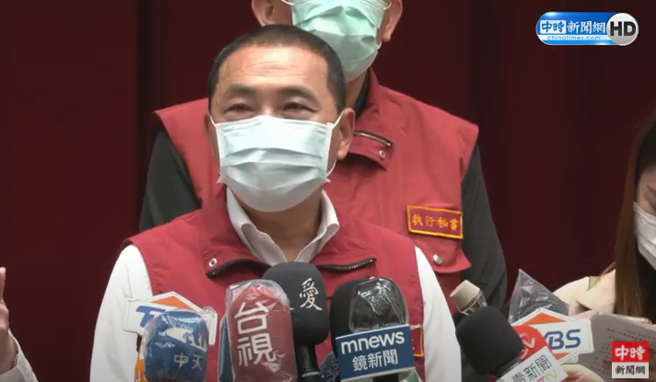 新北市长侯友宜今（15）日接受访问。 （取自中时新闻网直播）