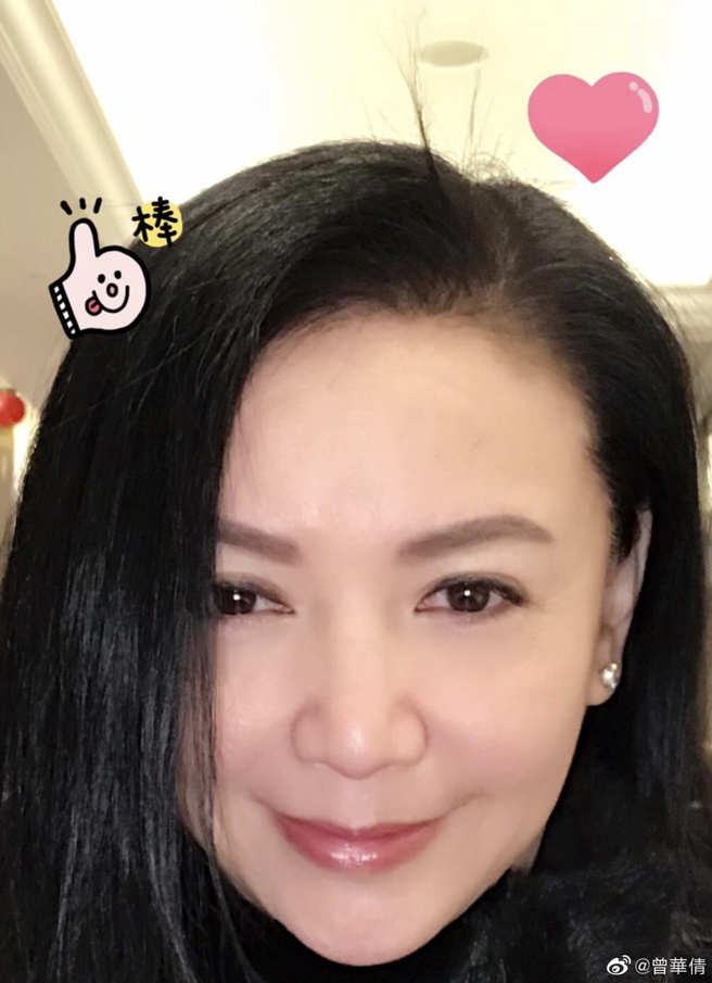 曾华倩多年过去美貌依旧。(图/曾华倩 微博)