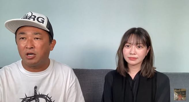 松冈知穗露面认了和绫野刚有过关系。(图／取自东谷义和YouTube)